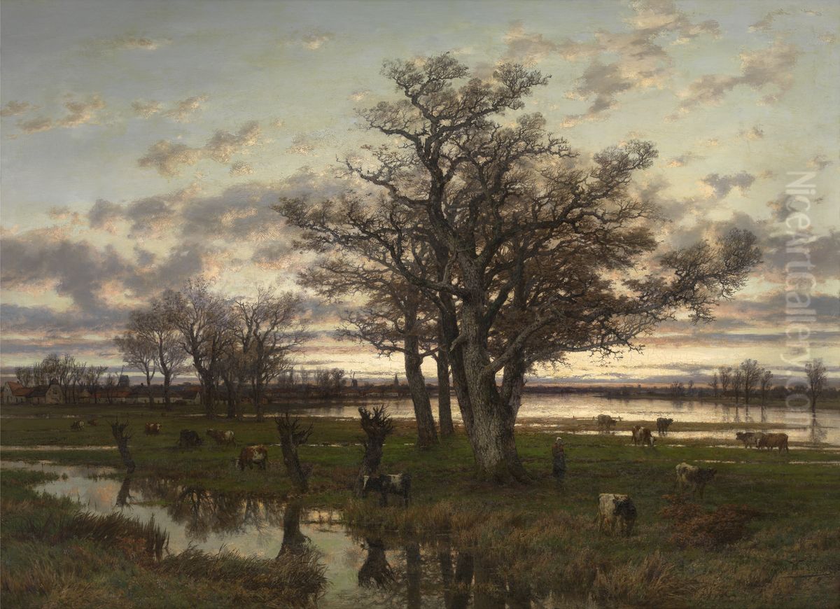 Herfst Oil Painting by Joseph Van Luppen