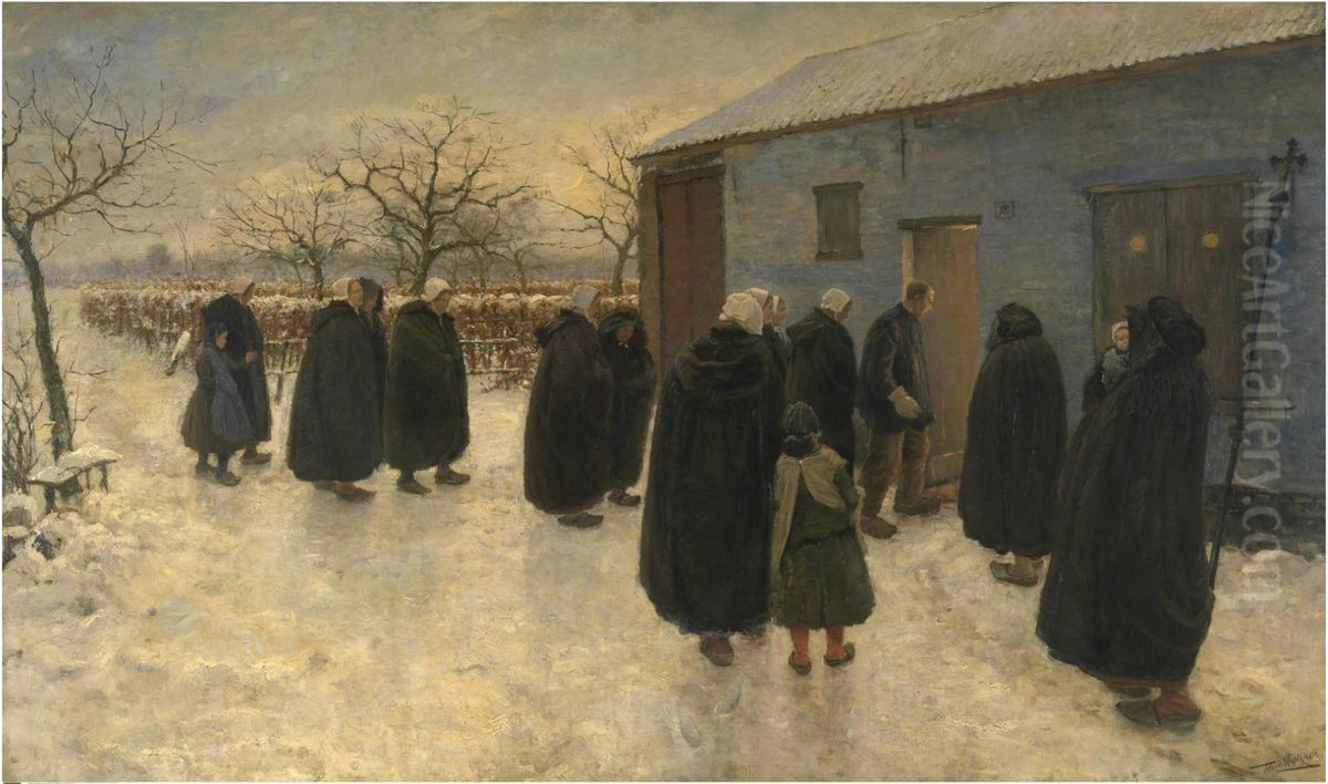 To the vigil Oil Painting by Theodore Verstraete