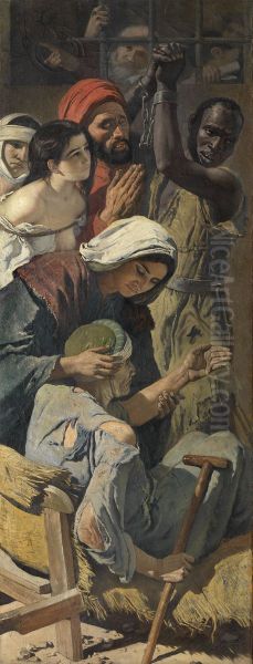 The Persecuted, the Enslaved, the Unfortunates Oil Painting by Charles Verlat