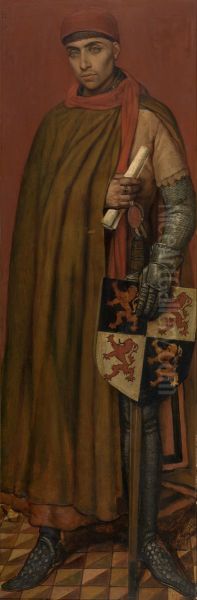 John II, Duke of Brabant, 1306 Oil Painting by Jan August Hendrik Leys