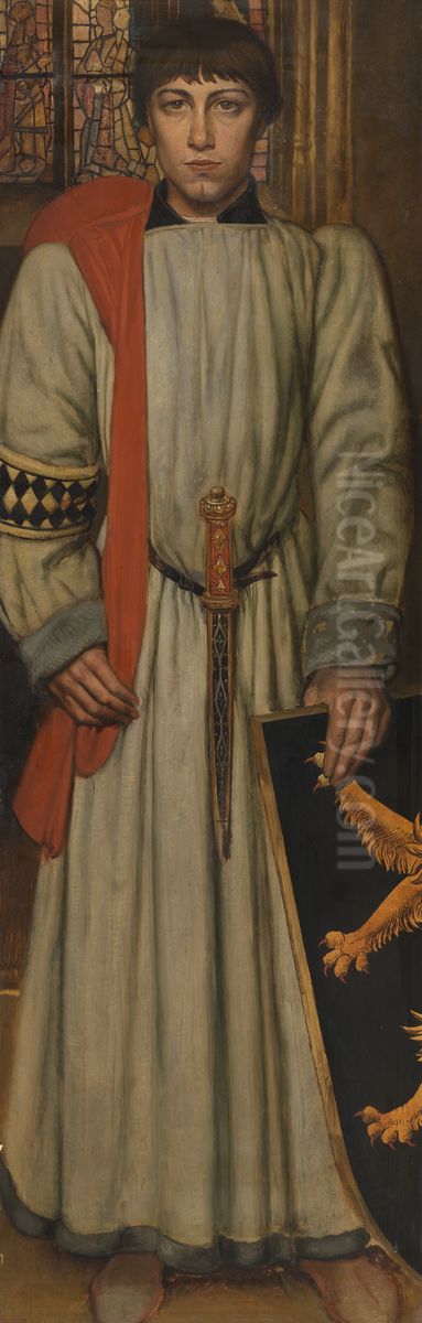 Hendrik VII, koning van het Heilig Roomse Rijk, 1309 Oil Painting by Jan August Hendrik Leys