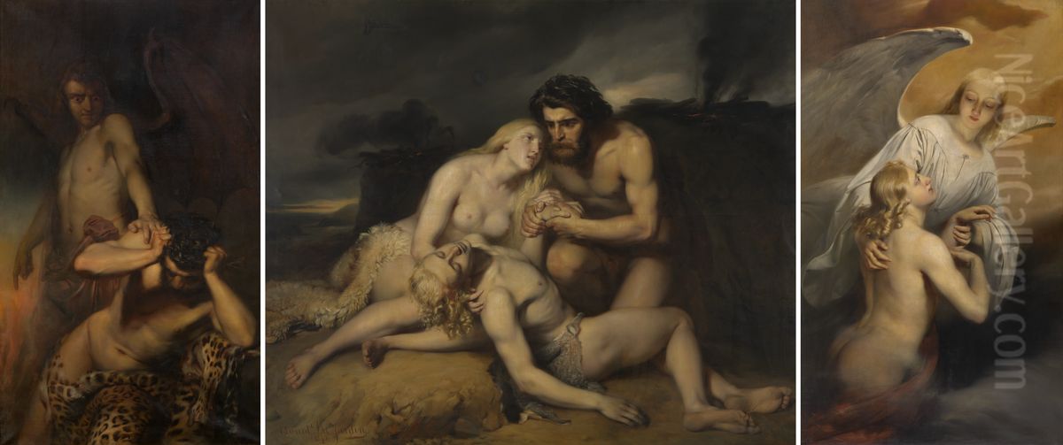 De eerste dode Oil Painting by Edward Dujardin