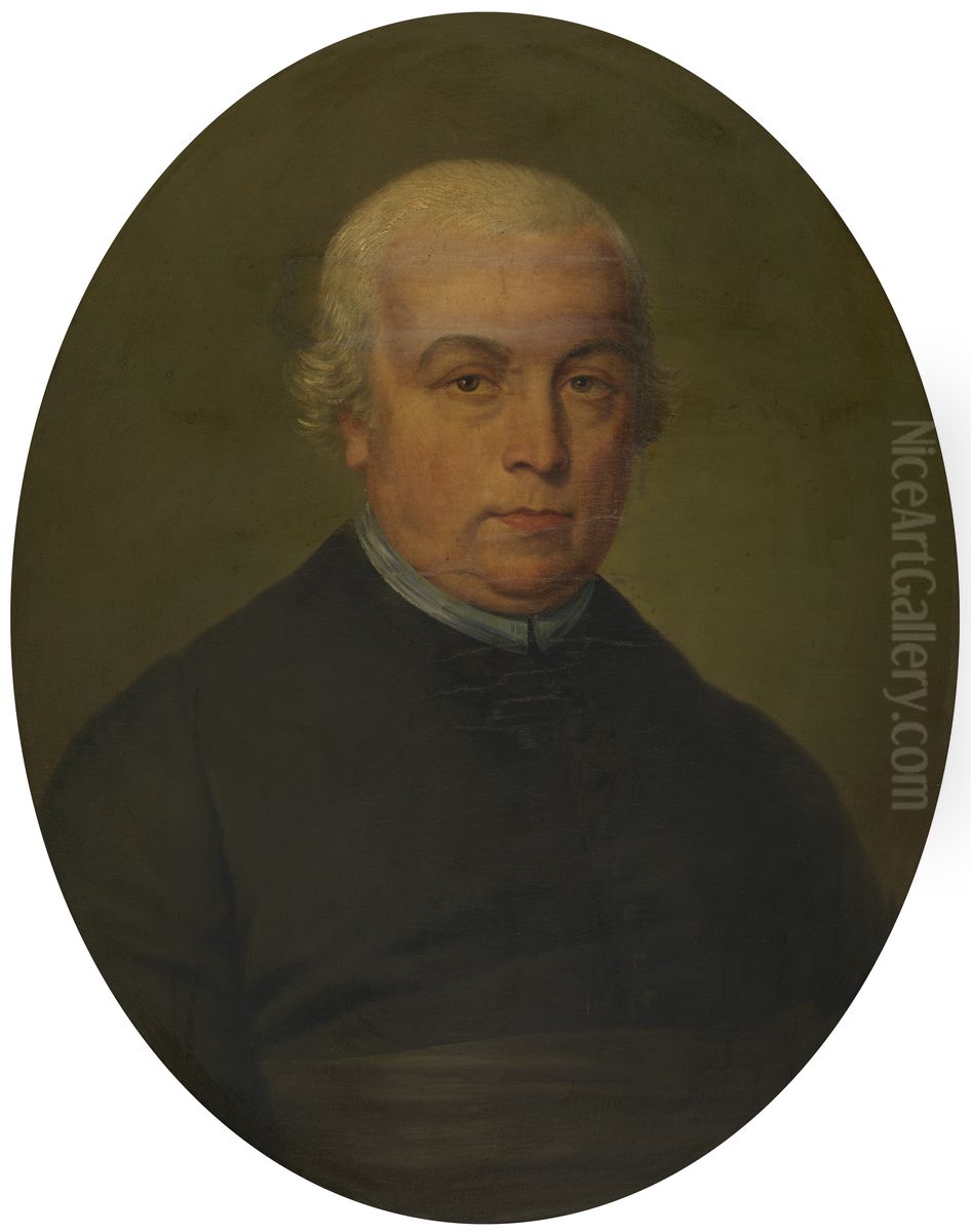 Pastoor Jacques-Matthieu De Moor Oil Painting by Mattheus Ignatius van Bree
