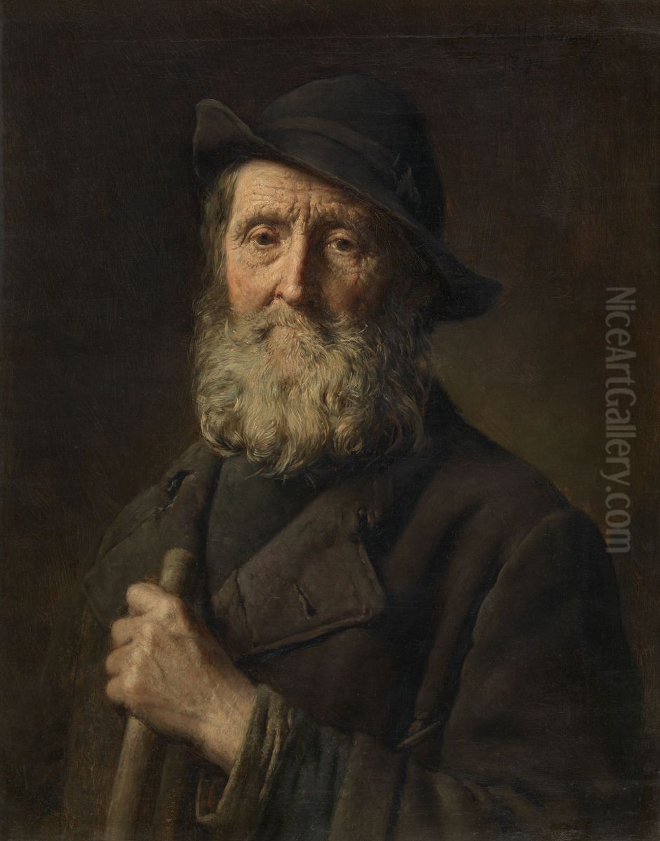 Een Antwerpse straatveger Oil Painting by Pieter van Havermaet