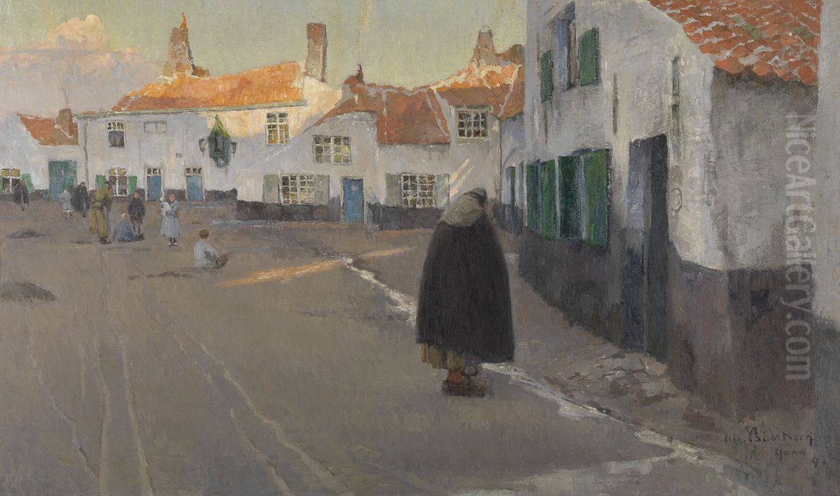 Square in Flanders Oil Painting by Albert Baertsoen