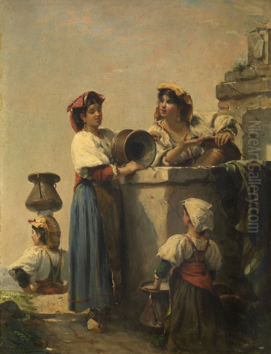In Rome Oil Painting by Edouard Brandon