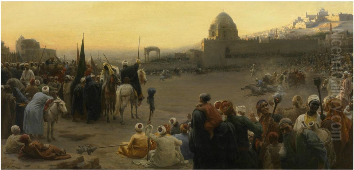 Fantasia in Egypt Oil Painting by Karel Ooms