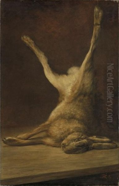 Dead Hare Oil Painting by Piet Mondrian