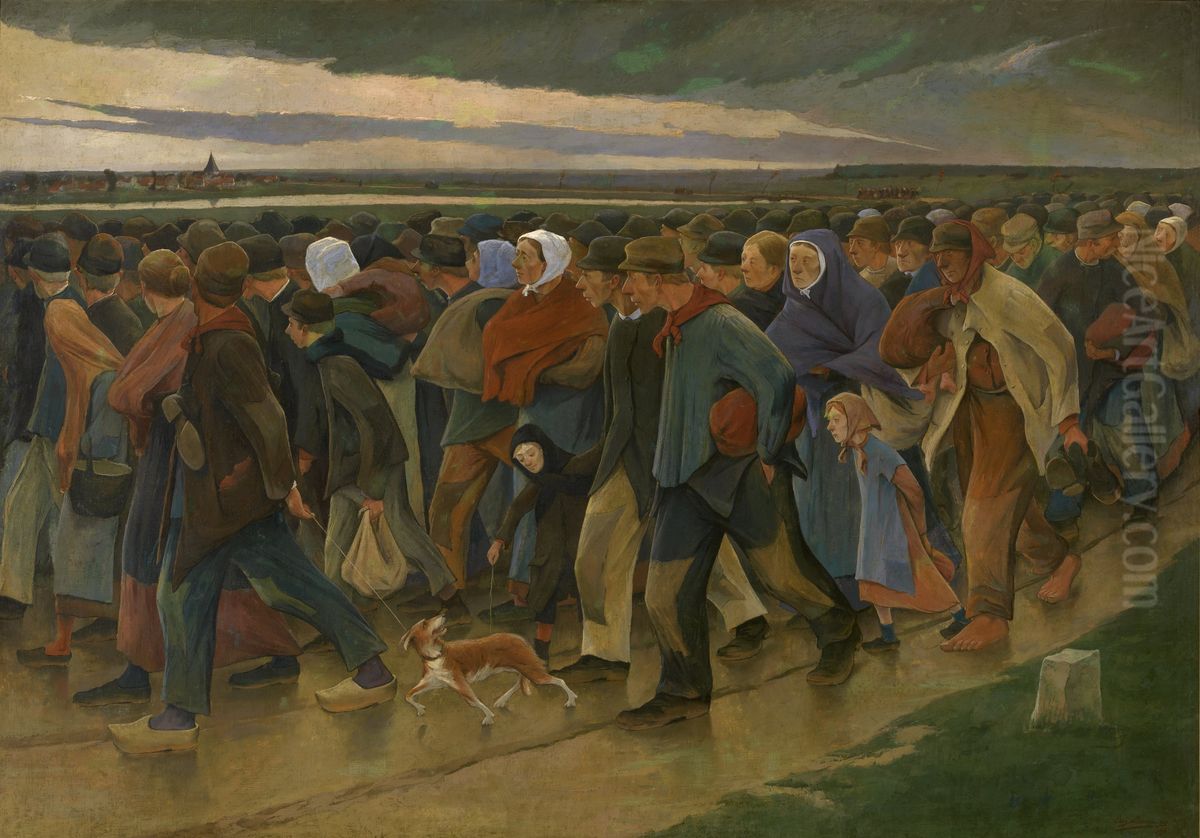 Laatste blik Oil Painting by Eugene Laermans