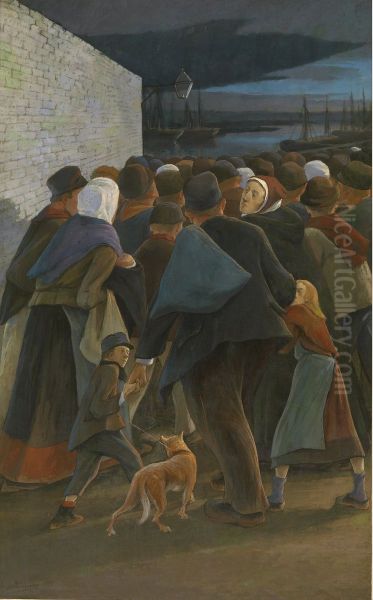 Naar de haven Oil Painting by Eugene Laermans