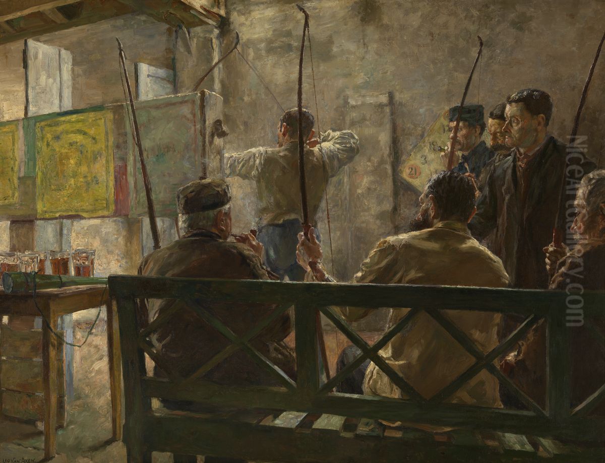 The Archers Oil Painting by Leo Van Aken