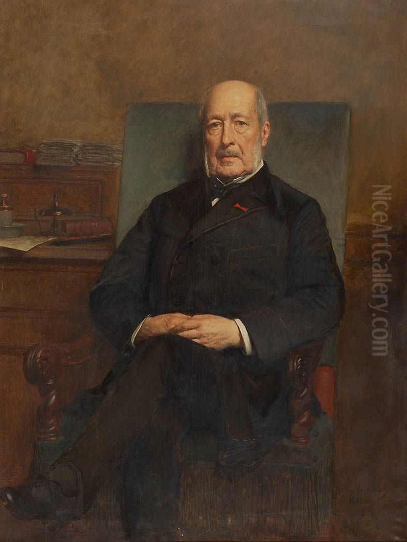 The Lawyer Armand-Desire Auger Oil Painting by Pieter van Havermaet