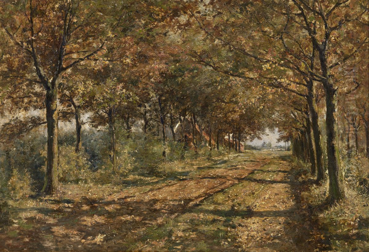 Zonnige dreef Oil Painting by Frans Simons