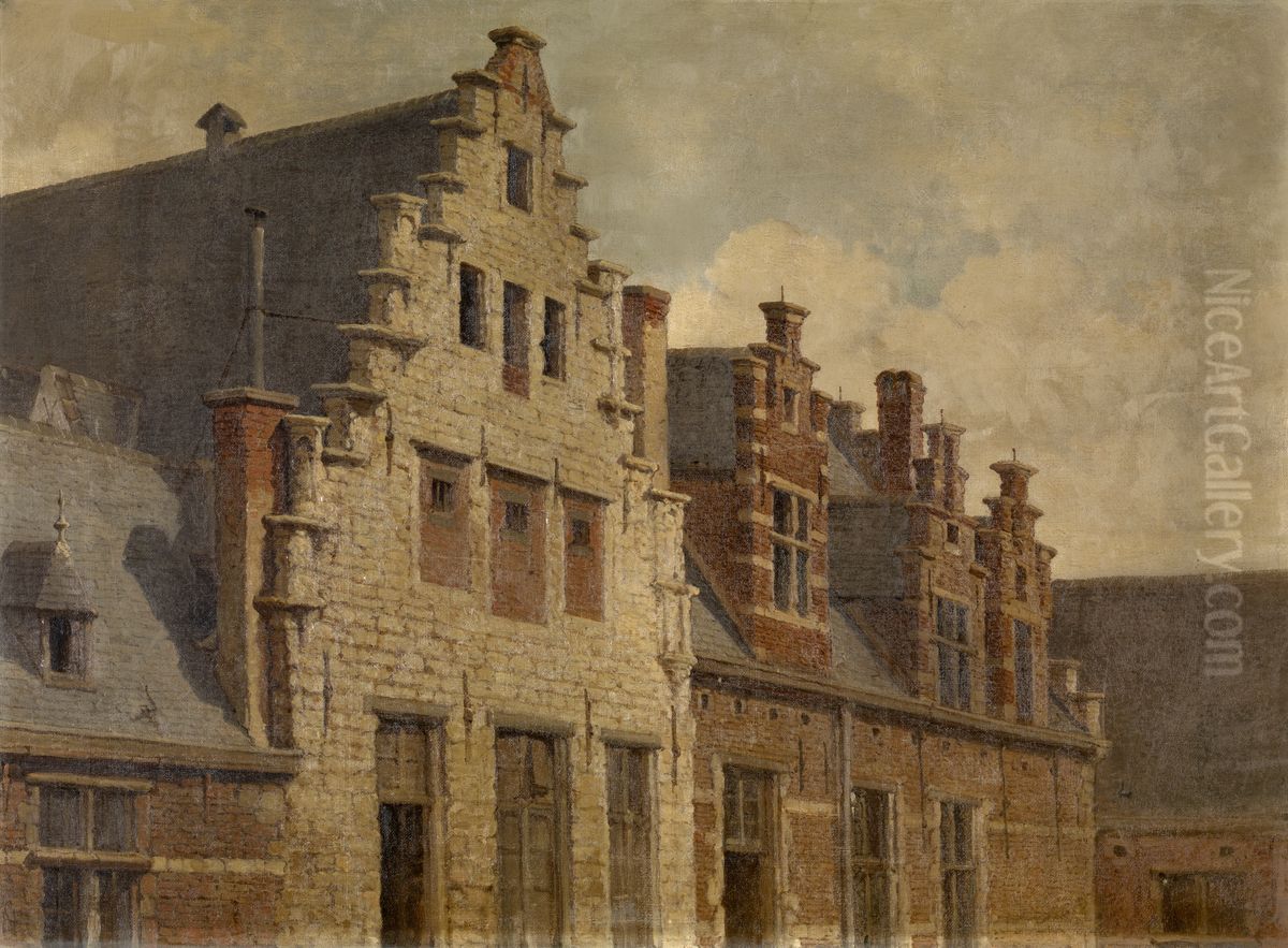 Hof van Liere Oil Painting by Hendrik Frans Schaefels