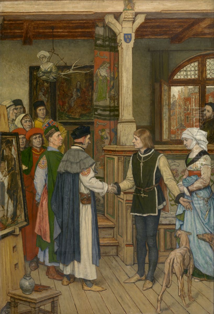 The Magistrates Oil Painting by Albrecht De Vriendt