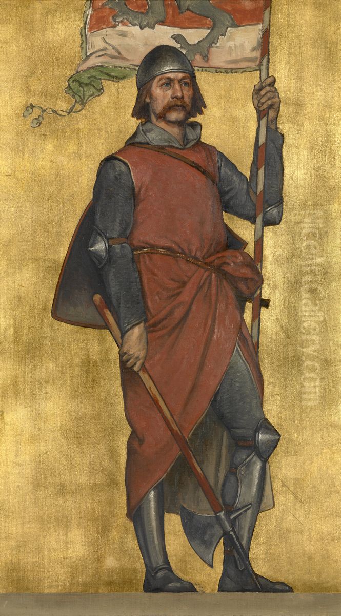 Jan Breydel Oil Painting by Albrecht De Vriendt