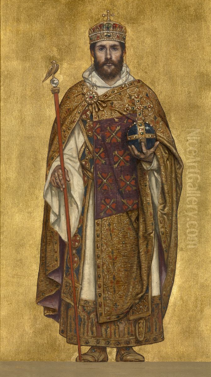 Boudewijn III Oil Painting by Albrecht De Vriendt