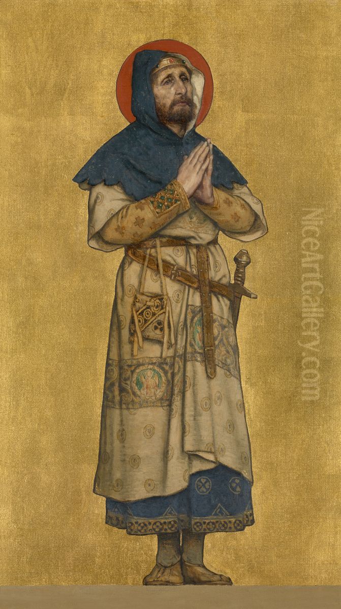 Charles I, Count of Flanders Oil Painting by Albrecht De Vriendt