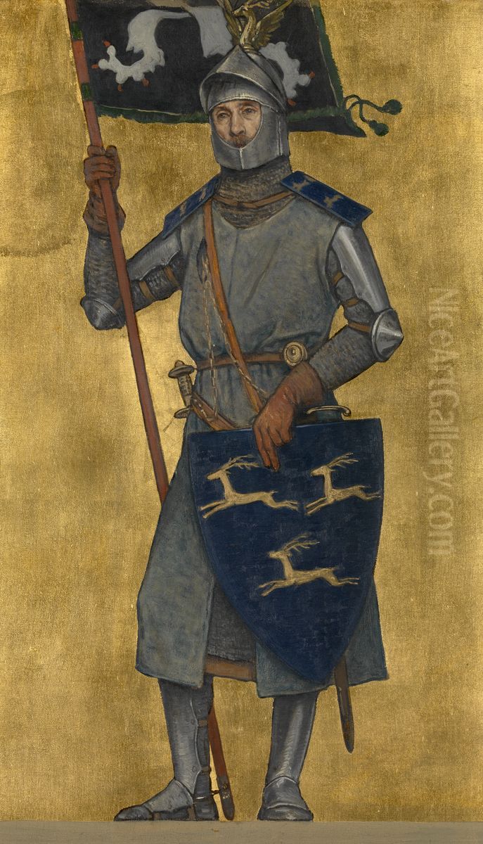 Jan Borluut Oil Painting by Albrecht De Vriendt