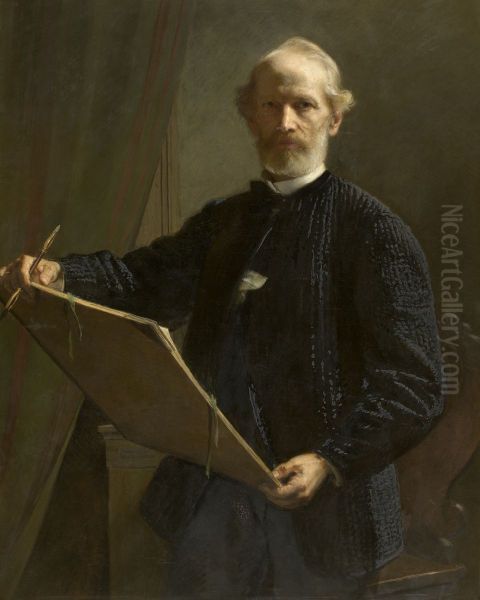 Self Portrait Oil Painting by Eduard Bendemann