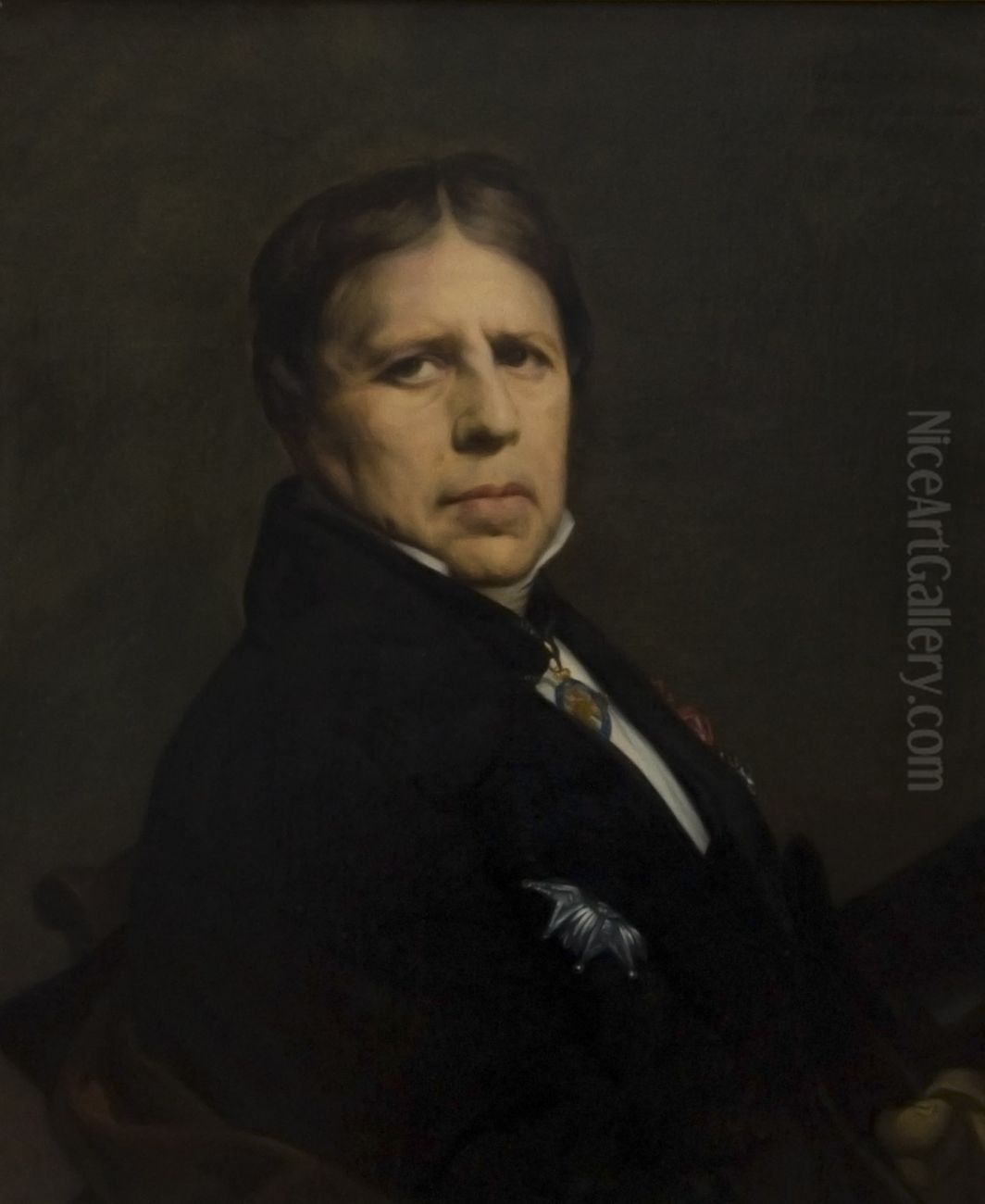 Self-portrait Oil Painting by Jean Auguste Dominique Ingres
