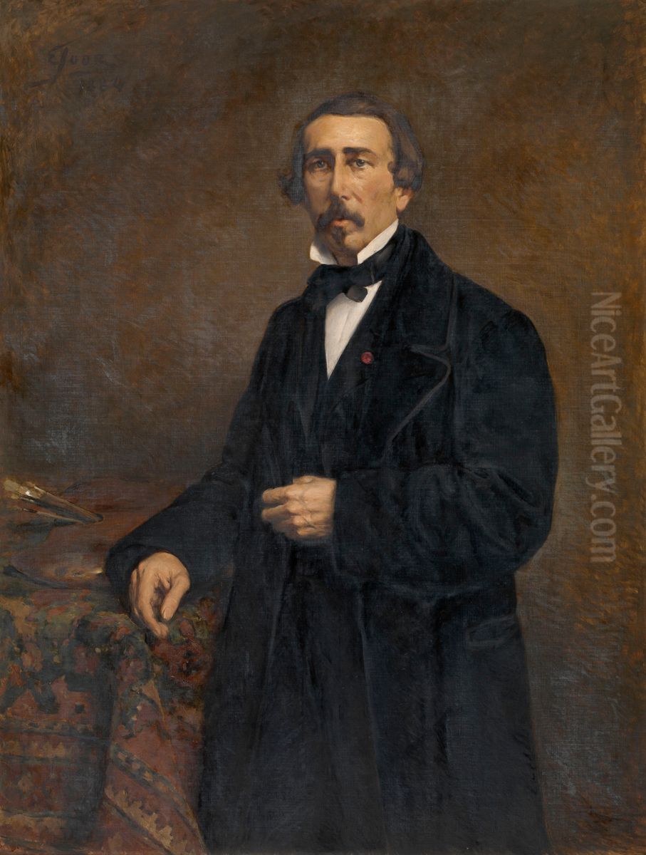 De schilder Jacob Jacobs Oil Painting by Eugene Joors