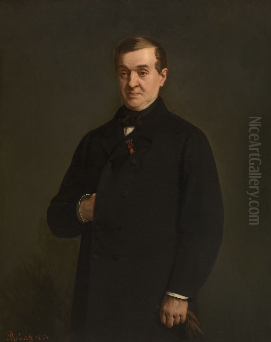 De schilder Jean Baptiste Madou Oil Painting by Alexandre Robert