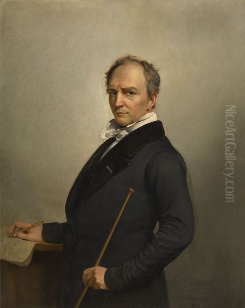 Self Portrait Oil Painting by Francois-Joseph Navez