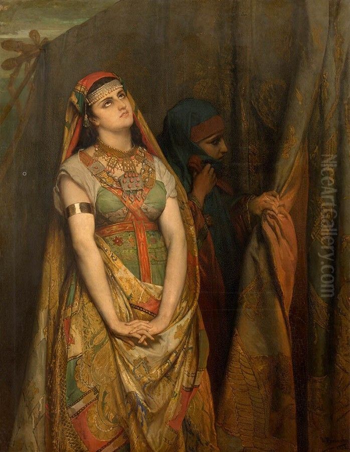 Judith's prayer. Oil Painting by Jean-Francois Portaels