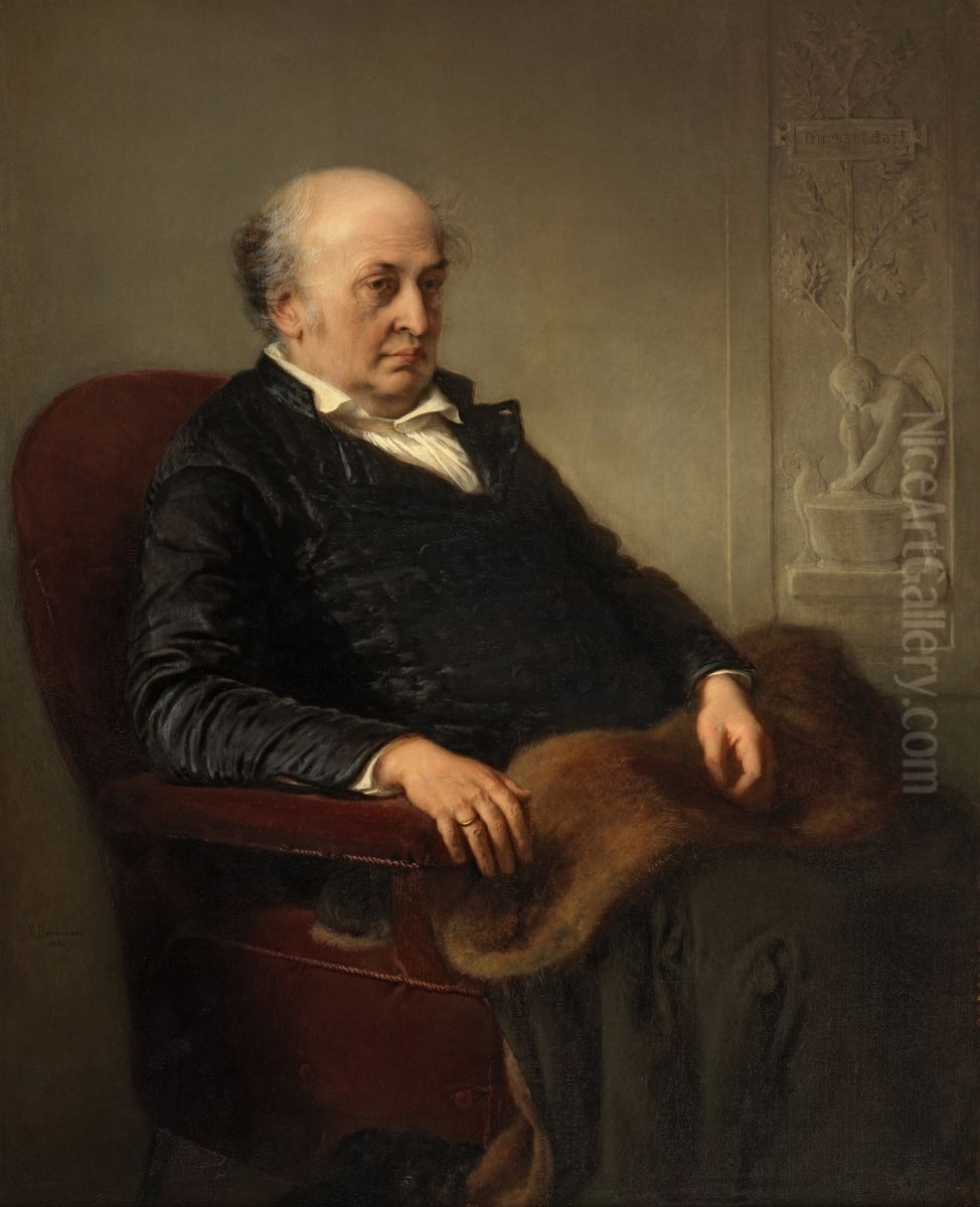 Der MalerWilhelm von Schadow Oil Painting by Eduard Bendemann