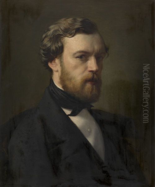 Zelfportret Oil Painting by Theodore-Joseph Canneel