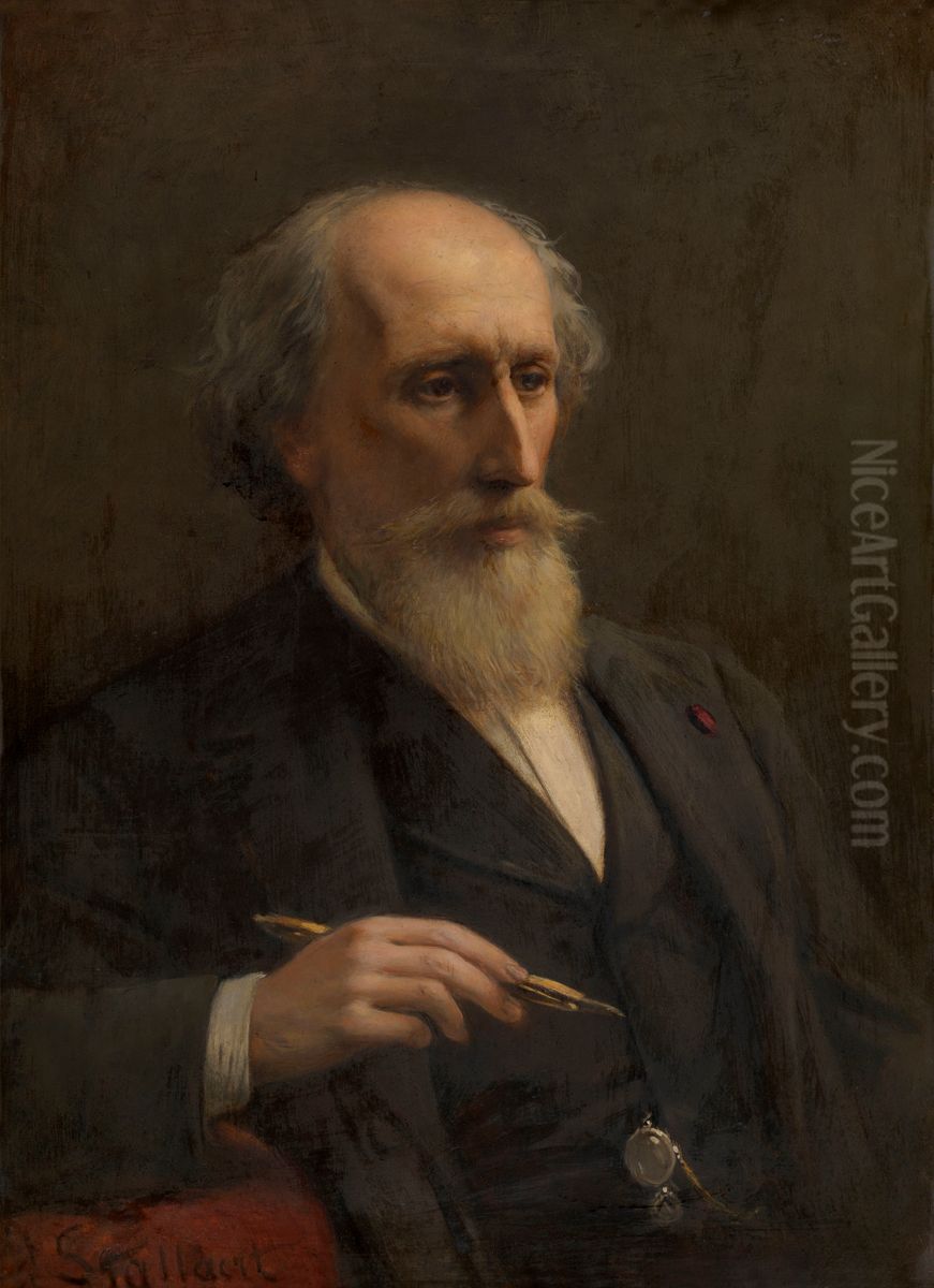 Self-portrait Oil Painting by Joseph Stallaert