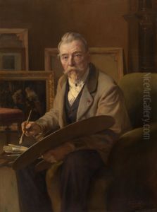 De schilder Alexandre Nestor Nicolas Robert