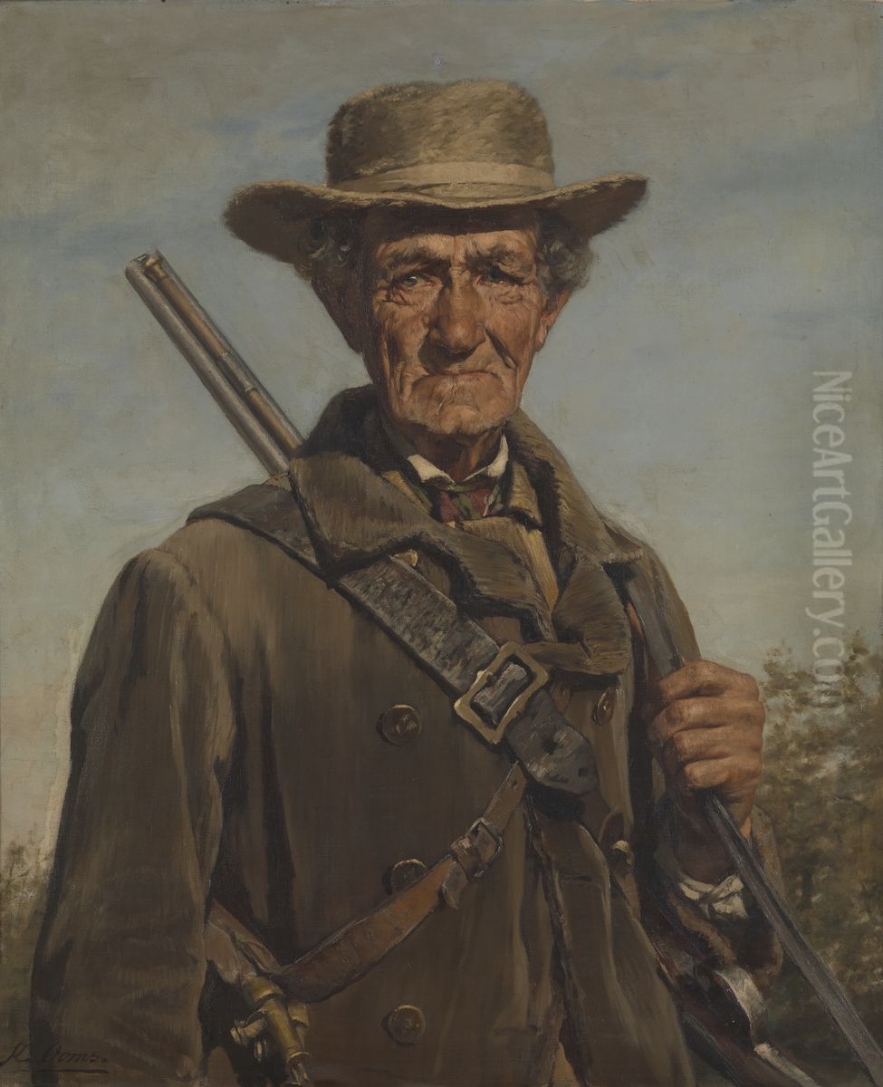 The Forester Oil Painting by Karel Ooms