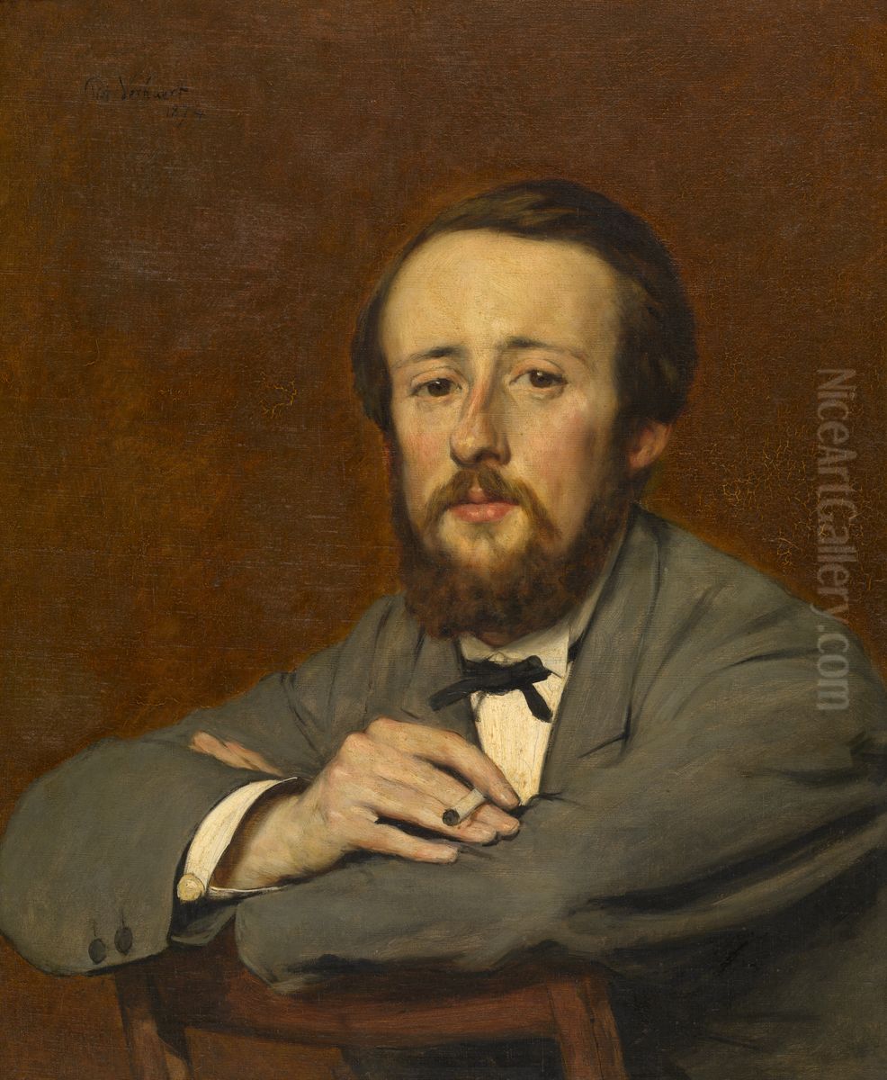 Portrait of William Barber Oil Painting by Piet Verhaert