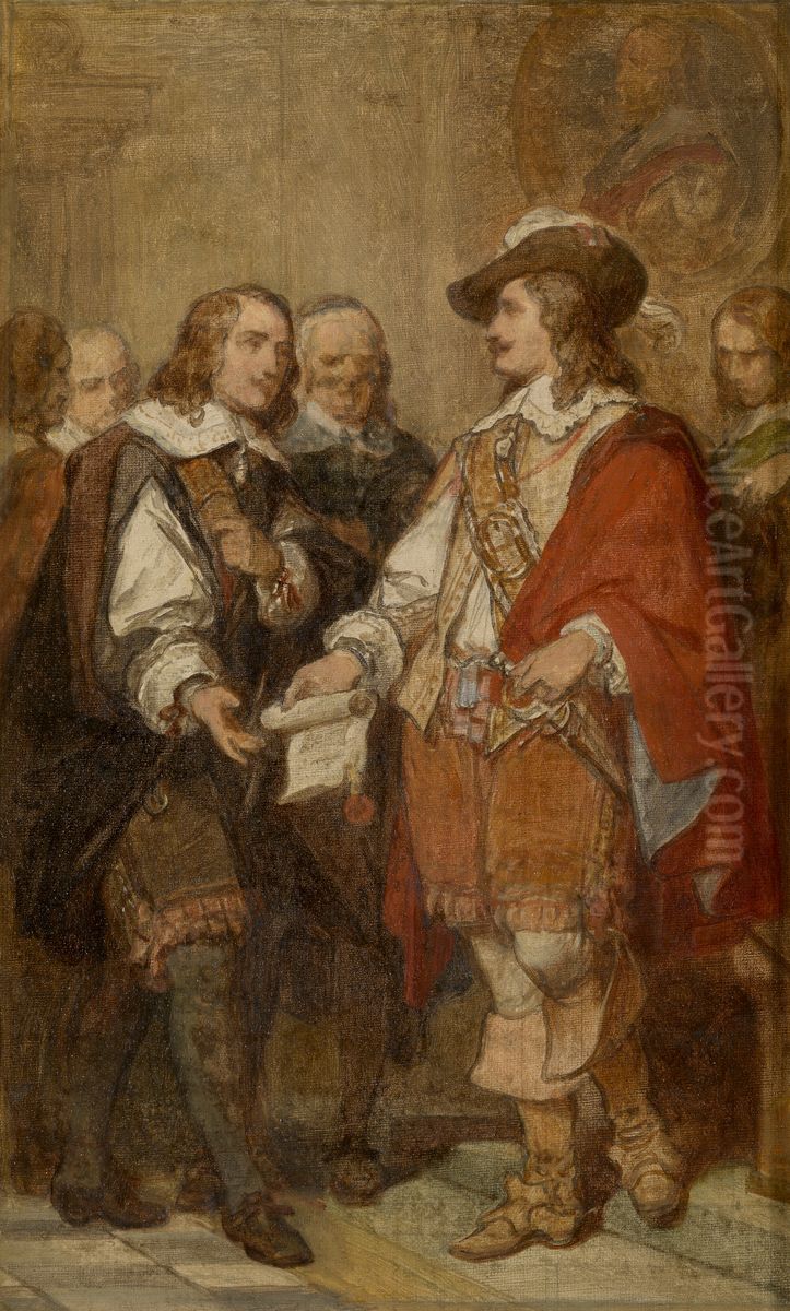 Foundation of the Antwerp Academy by David Teniers II Oil Painting by Nicaise de Keyser