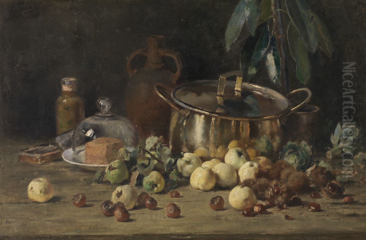 Still Life Oil Painting by Eugene Joors