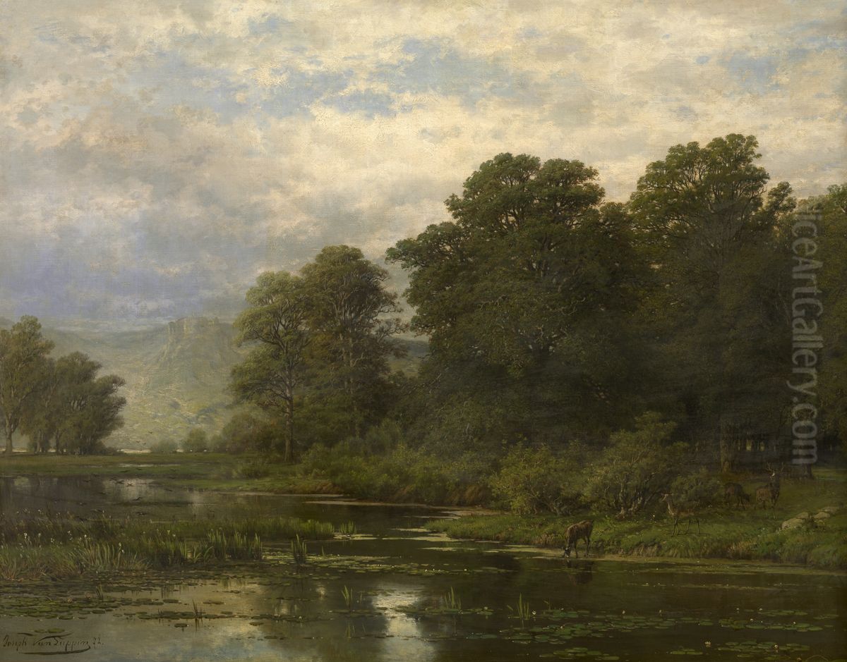 Landscape Oil Painting by Joseph Van Luppen