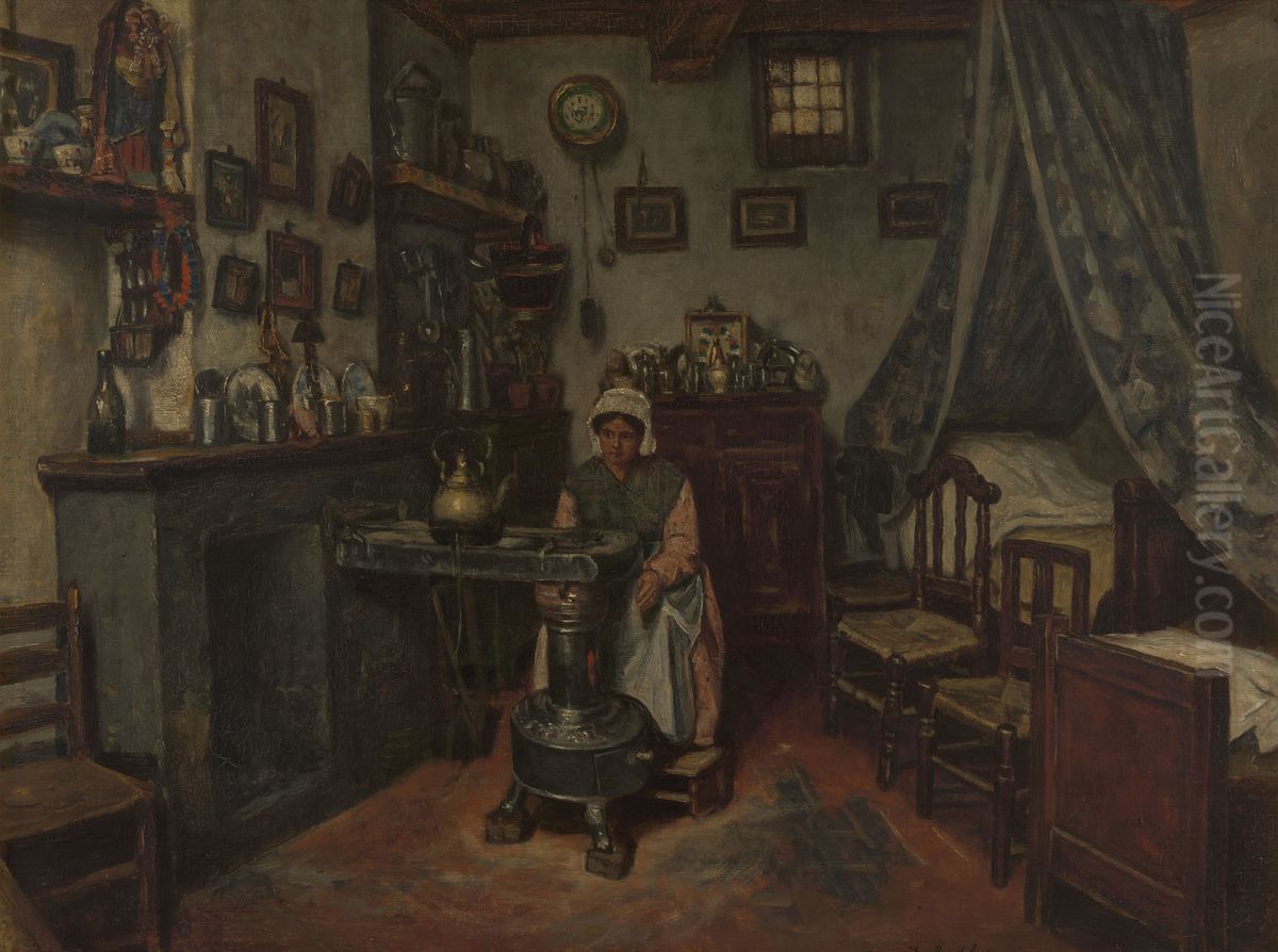 Interieur Oil Painting by Henri de Braekeleer