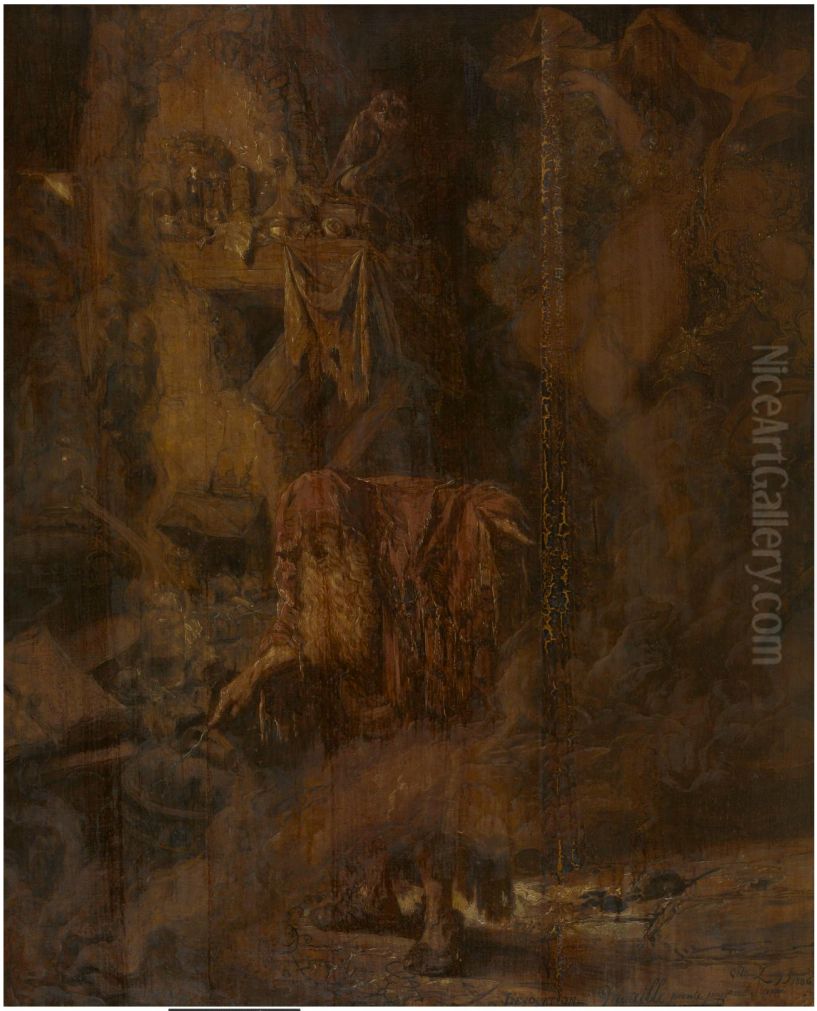 Incantation Oil Painting by Willem Linnig Junior