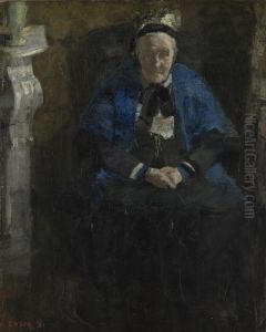 Woman with Blue Shawl