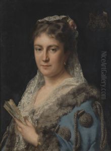 Mevrouw Edith Marie Antoinette Constance van Eersel, vrouw van de kunstenaar