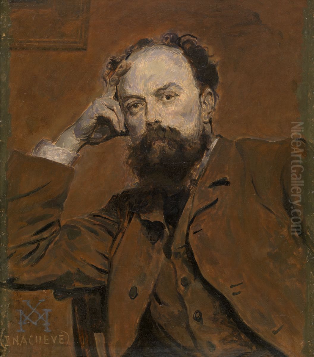 The Sculptor Paul De Vigne Oil Painting by Xavier Mellery