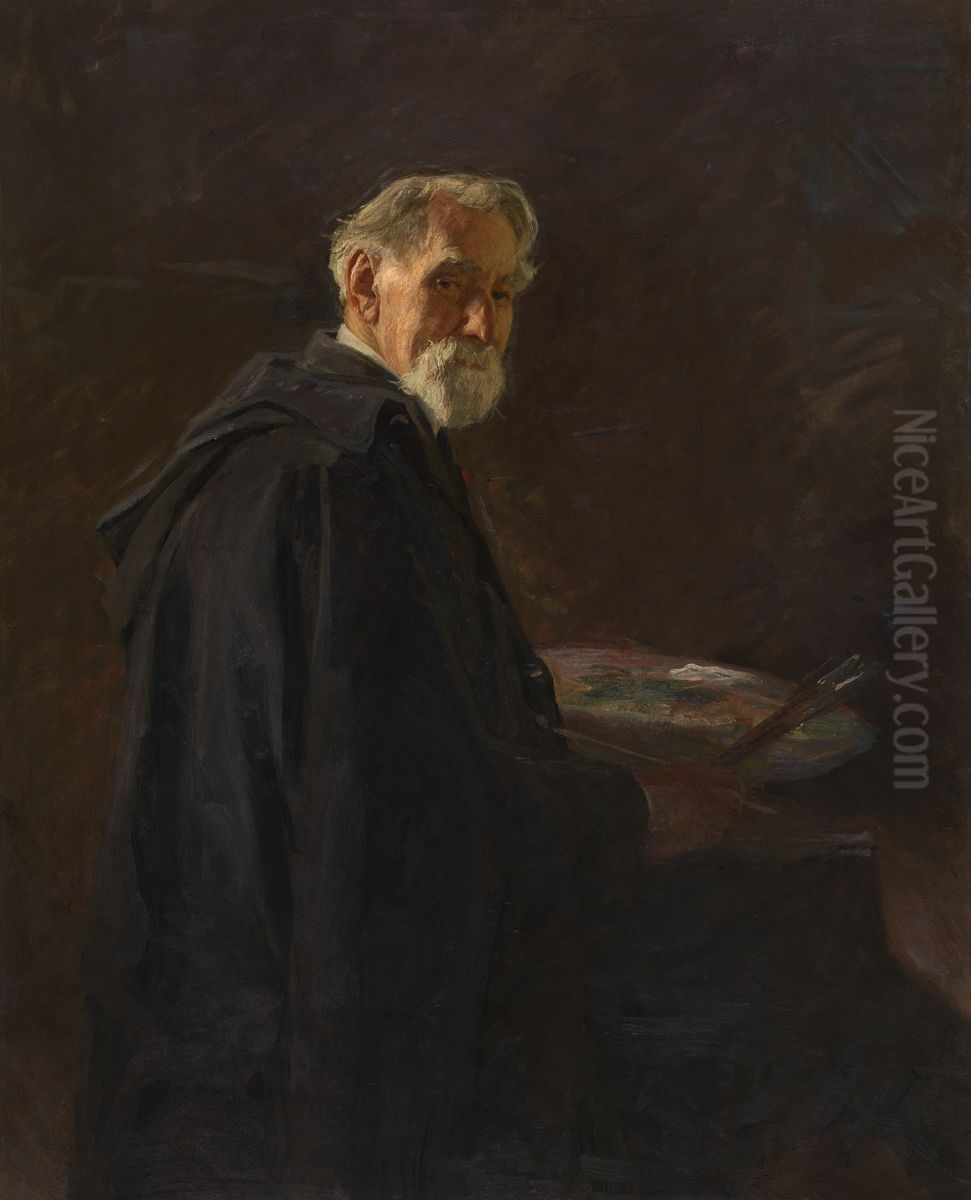 The Painter Jacques Rosseels Oil Painting by Henry Luyten