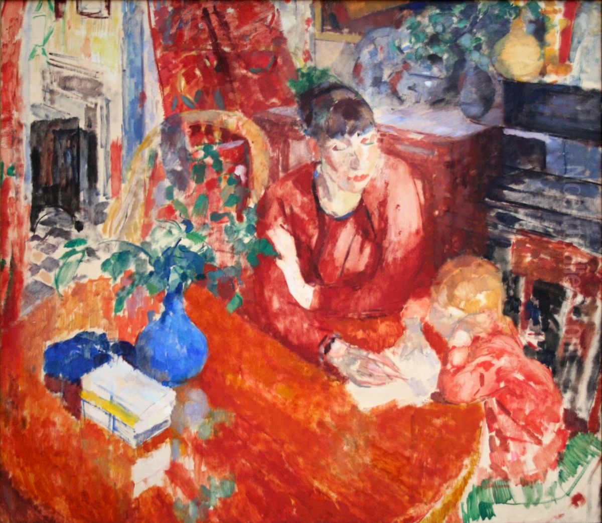 Education Oil Painting by Rik Wouters