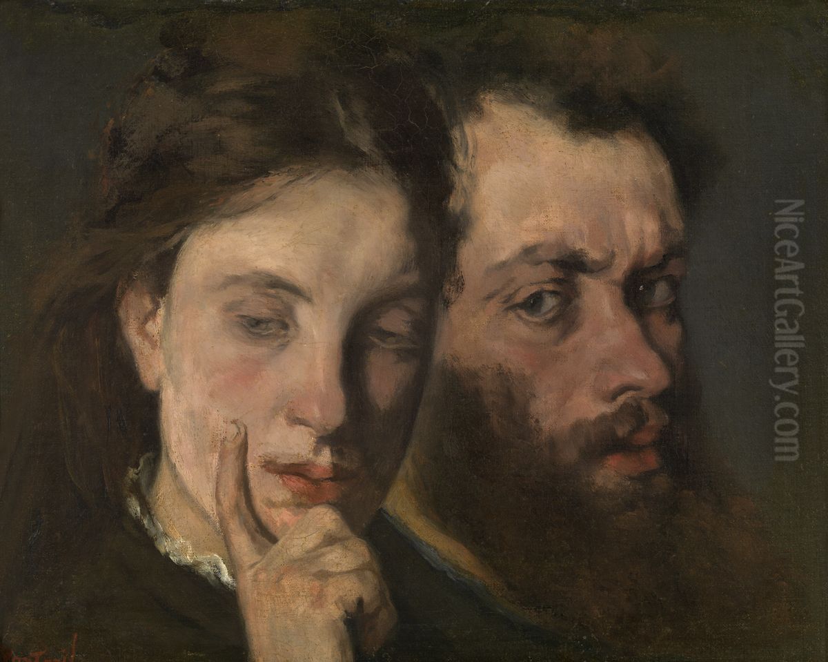 Sulking Oil Painting by Pericles Pantazis