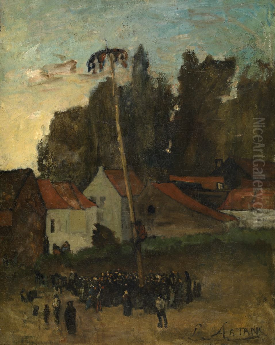 Mastklimmen Oil Painting by Louis Artan
