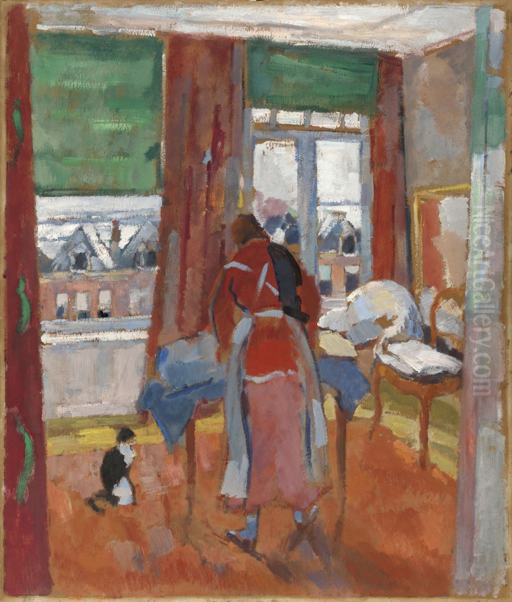 Ironing Oil Painting by Rik Wouters