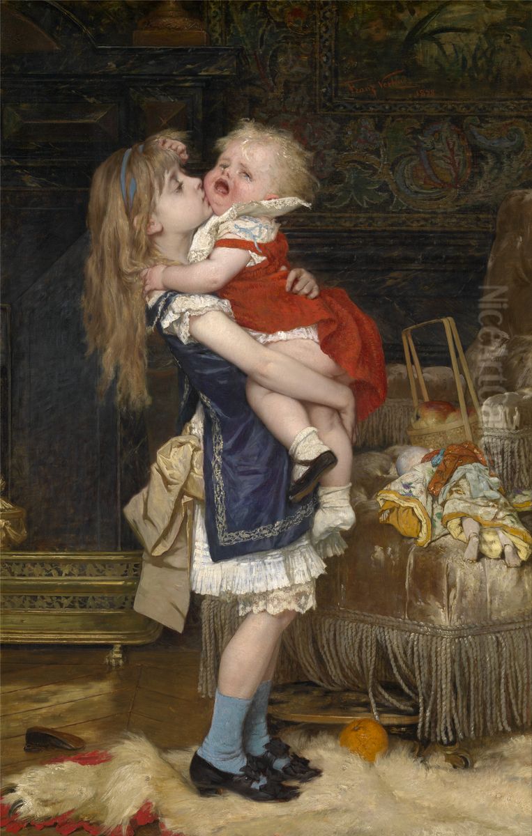 Inconsolable Oil Painting by Frans Verhas