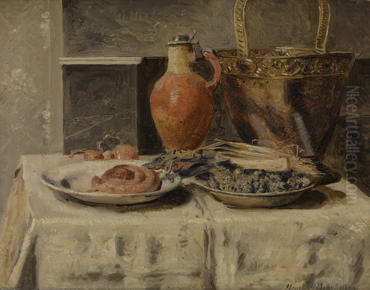 Still Life with Jar Oil Painting by Henri de Braekeleer
